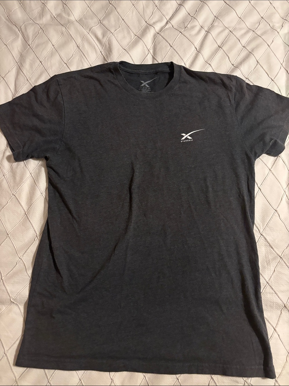 Men's SpaceX Crewneck T-Shirt in Charcoal with